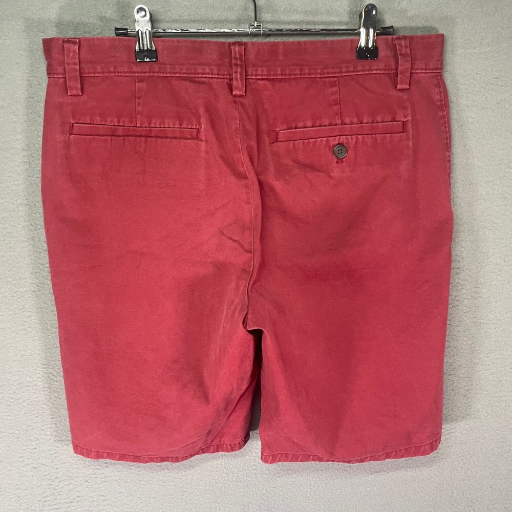 Banana Republic Aiden Shorts Mens 32 Red Japanese Maple Slim Fit Chino 543834-06 - Picture 2 of 8